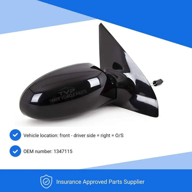 Fits Ford Focus 1998-2004 Door Wing Mirror Manual Black Driver Side  - image 3