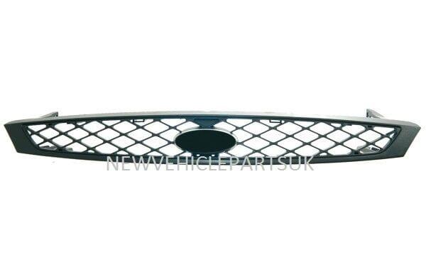 Fits Ford Focus 2002-2005 Front Top Centre Bumper Grille Mat-Black  - image 2