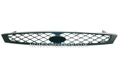 Fits Ford Focus 2002-2005 Front Top Centre Bumper Grille Mat-Black  - tradevehicleparts.co.uk