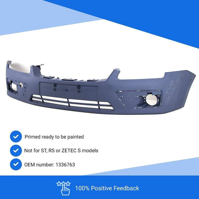 Fits Ford Focus 2005-2008 Front Bumper Primed Not St, Rs Or Zetec S - image 3