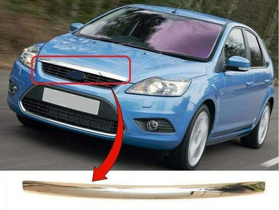 Fits Ford Focus 2008-2011 Bonnet Moulding Chromed - tradevehicleparts.co.uk