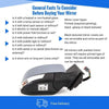 Fits Ford Focus 2008-2011 Door Wing Mirror Electric Heated Primed Power Fold Driver Side thumbnail