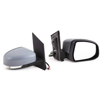 Fits Ford Focus 2008-2011 Door Wing Mirror Electric Heated Primed Power Fold Driver Side - tradevehicleparts.co.uk