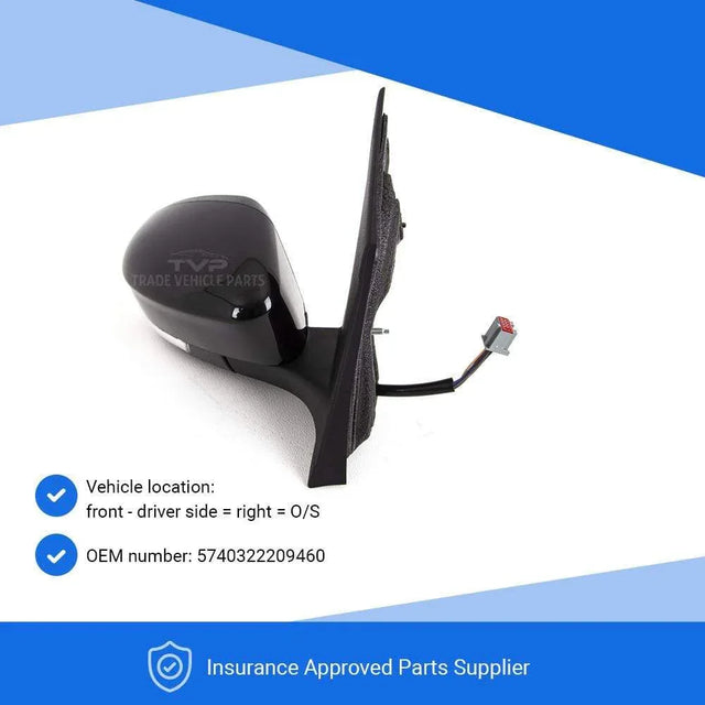 Fits Ford Focus 2008-2011 Door Wing Mirror Heated Electric Black W/Ind Driver Side - image 3