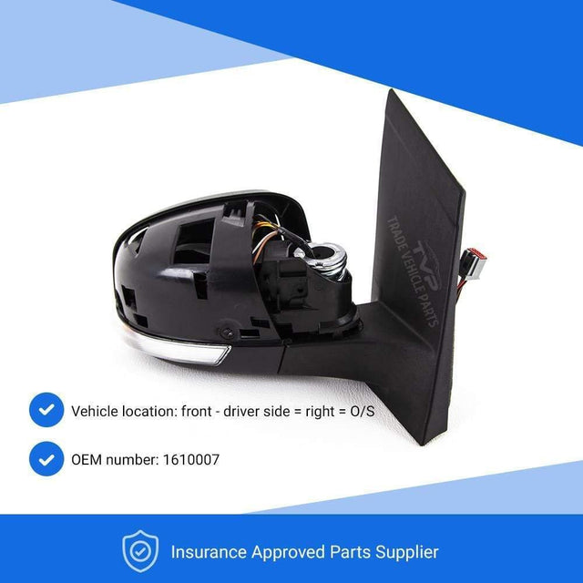 Fits Ford Focus 2008-2011 Door Wing Mirror Heated Electric Primed W/Ind Driver Side - image 3
