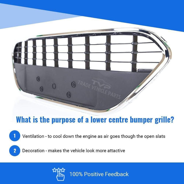 Fits Ford Focus 2008-2011 Front Bumper Centre Grille With Chrome Frame  - image 4