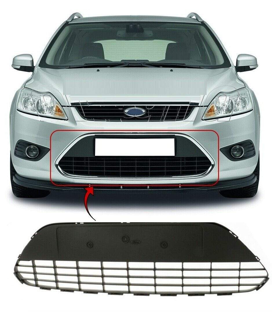 Ford Focus 2008-2011 Front Bumper Main Centre Grille Mat-Dark Gray