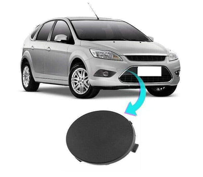 Fits Ford Focus 2008-2011 Front Bumper Towing Eye Cover Black Not Primed - tradevehicleparts.co.uk