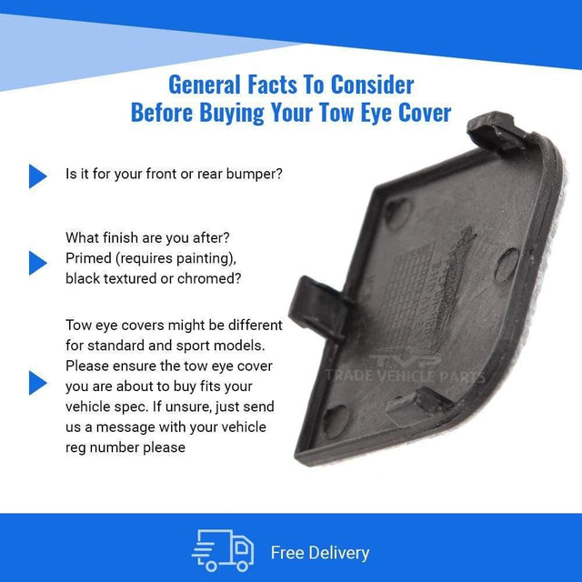 Fits Ford Focus 2008-2011 Rear Towing Eye Cover Primed - image 5