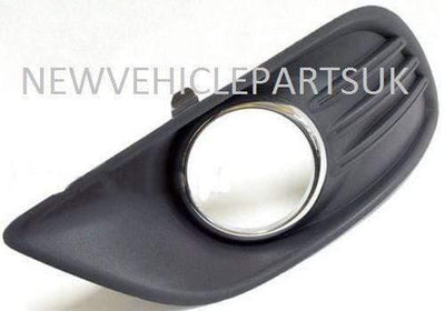 Fits Ford Focus 2008-2012 Front Bumper Fog Light Grille Chrome Passenger Side - tradevehicleparts.co.uk