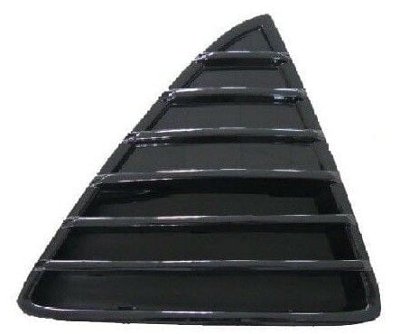 Ford Focus 2011-2014 Front Bumper Triangle Grille Painted Black Gloss Driver Side