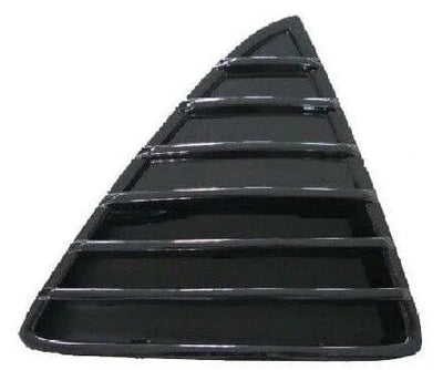 Fits Ford Focus 2011-2014 Front Bumper Triangle Grille Painted Black Gloss Driver Side - tradevehicleparts.co.uk