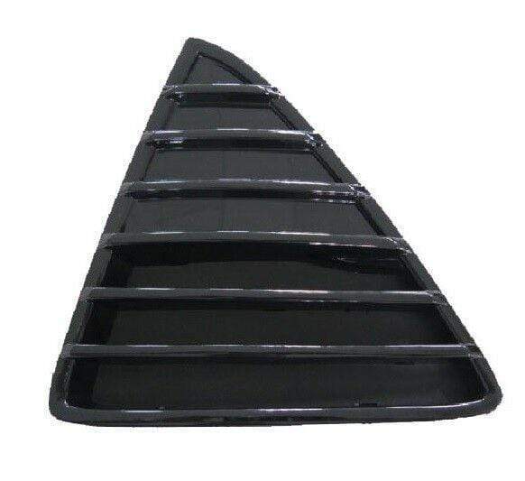 Ford Focus 2011-2014 Front Bumper Triangle Grille Painted Black Gloss Passenger Side