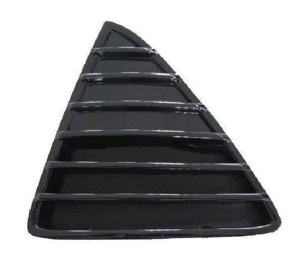 Fits Ford Focus 2011-2014 Front Bumper Triangle Grille Painted Black Gloss Passenger Side - image 2
