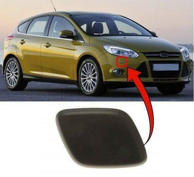 Fits Ford Focus 2011-2014 Headlight Washer Jet Cover Primed Driver Side - tradevehicleparts.co.uk