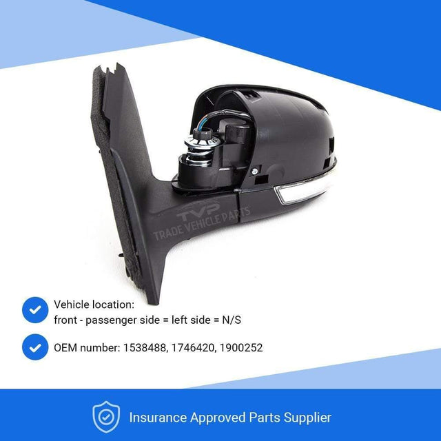 Fits Ford Focus 2011-2018 Door Wing Mirror Heated Electric Primed Indicator Left - image 3
