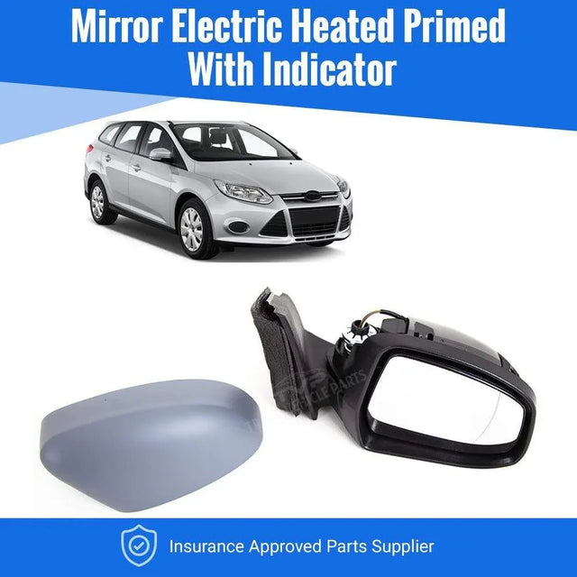 Fits Ford Focus 2011-2018 Door Wing Mirror Heated Electric Primed Indicator Right - image 2