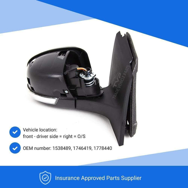 Fits Ford Focus 2011-2018 Door Wing Mirror Heated Electric Primed Indicator Right - image 3