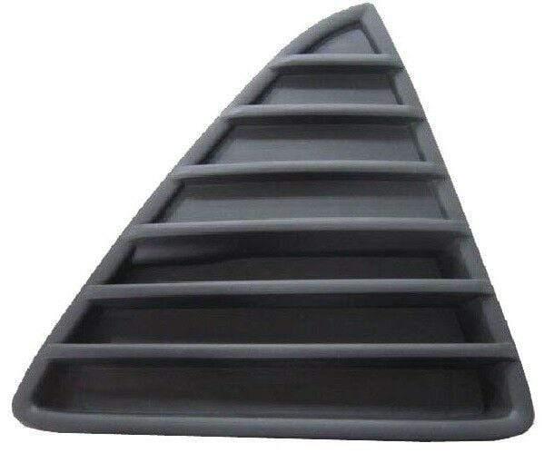 Fits Ford Focus 2011- Front Bumper Corner Grille Triangle Mat Black Driver Side