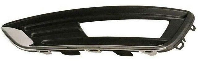 Fits Ford Focus 2014- Front Bumper Fog Grille With Chrome Moulding Passenger Side - image 2