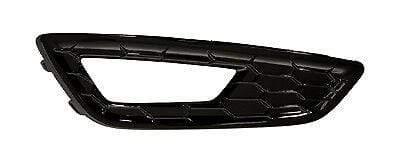 Fits Ford Focus St-Line, Zetec S 2014- Front Bumper Fog Grille With Fog Lamp Hole Driver Side - tradevehicleparts.co.uk