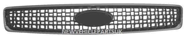 Fits Ford Fusion 2006-2012 Front Grille Centre Radiator With Chrome Frame  - image 2