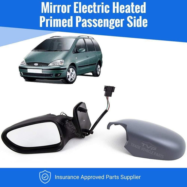 Fits Ford Galaxy 2001-2006 Door Wing Mirror Heated Electric Primed Passenger Side - image 2