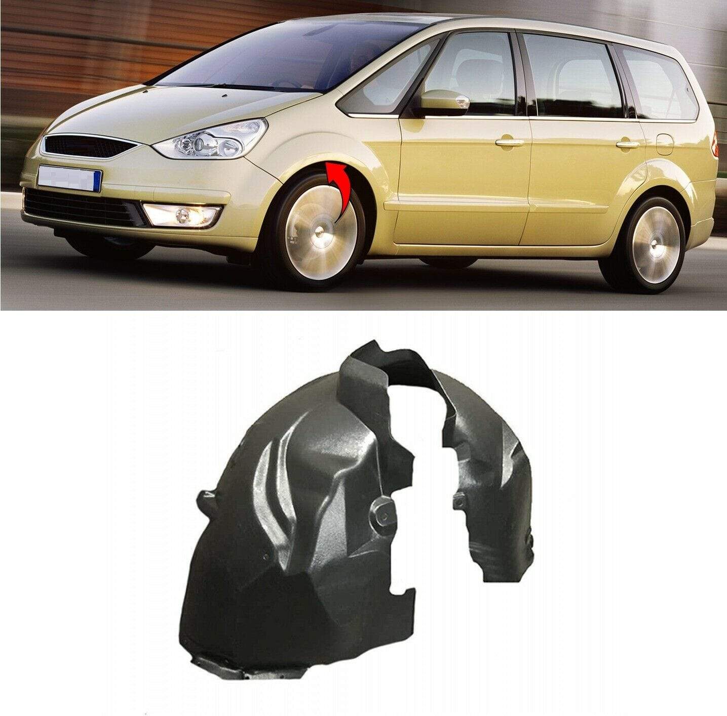 Ford Galaxy / S-Max 2006-2010 Front Wing Arch Liner Splash Guard Left 