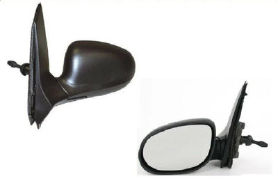Fits Ford Ka 2008-2016 Door Wing Mirror Manual Black Passenger Side - tradevehicleparts.co.uk