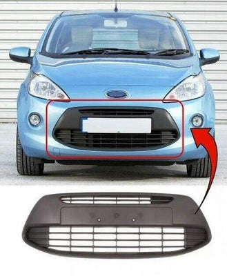 Fits Ford Ka 2009- Front Bumper Grille Lower Centre - tradevehicleparts.co.uk