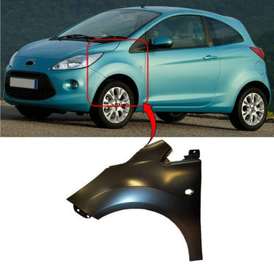 Fits Ford Ka 2009- Front Wing Primed Passenger Side  - tradevehicleparts.co.uk