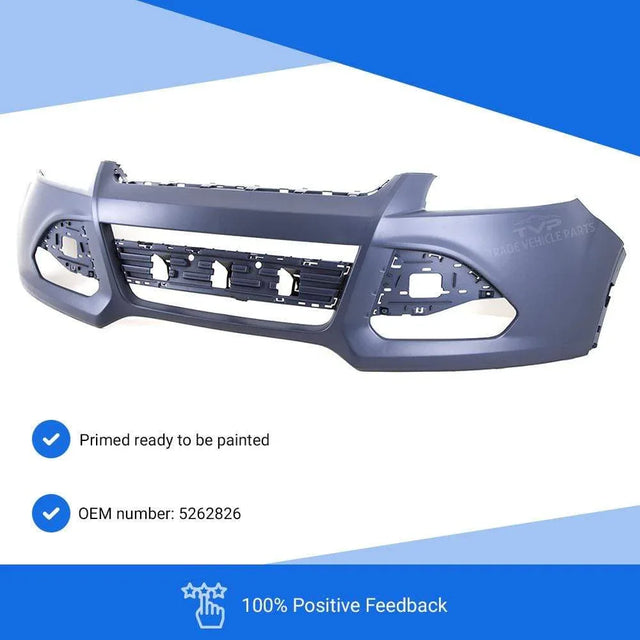 Fits Ford Kuga 2013-2016 Front Bumper Primed No Pdc Or Washer Holes - image 3
