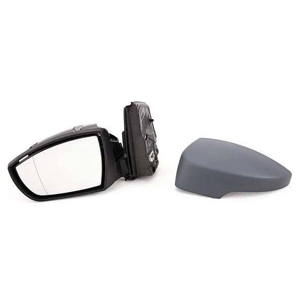 Fits Ford Kuga 2013- Door Mirror Heated Electric Power Fold Primed Cover W/Indicator & Puddle Lamp Passenger Side