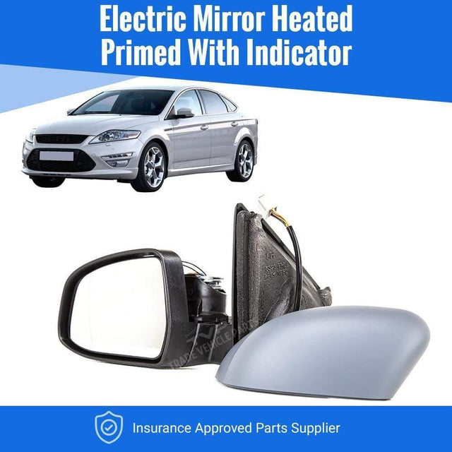 Fits Ford Mondeo 2010-2014 Door Wing Mirror Heated Electric Indicator Passenger Side - image 2