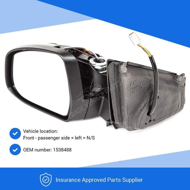 Fits Ford Mondeo 2010-2014 Door Wing Mirror Heated Electric Indicator Passenger Side - image 3