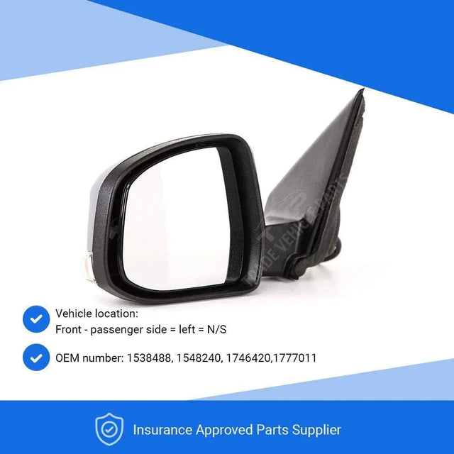 Fits Ford Mondeo 2011-2014 Door Wing Mirror Heated Electric Primed Left Power Fold 8 Pins - image 3