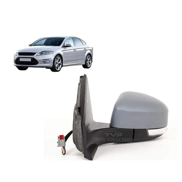 Fits Ford Mondeo 2011-2014 Door Wing Mirror Heated Electric Primed Left Power Fold 8 Pins