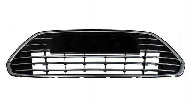 Fits Ford Mondeo 2010-2014 Front Bumper Lower Centre Grille Black Gloss With Chrome Moulding - image 2