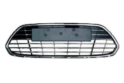 Fits Ford Mondeo 2010-2014 Front Bumper Lower Centre Grille Black With Chrome Moulding - tradevehicleparts.co.uk