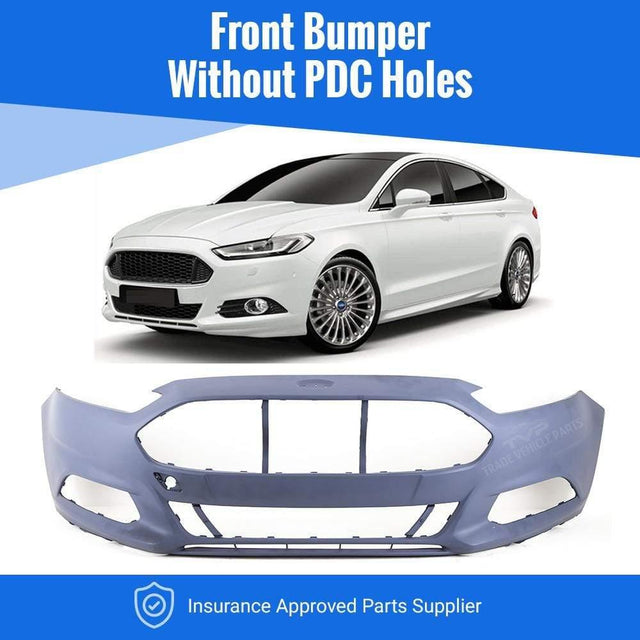 Fits Ford Mondeo 2014- Onwards Front Bumper Primed No Pdc - image 2
