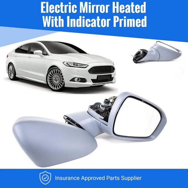 Fits Ford Mondeo 2015-2019 Door Wing Mirror E/H With Indicator Primed Driver Side - image 2