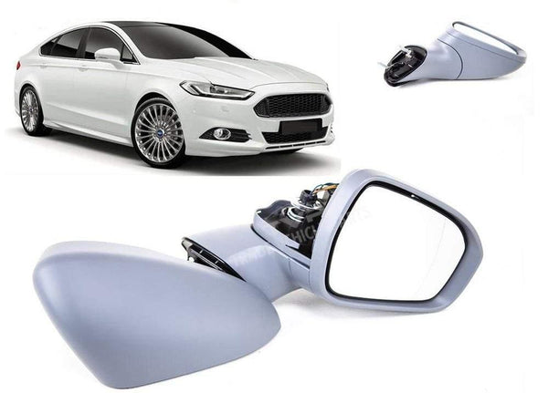 Fits Ford Mondeo 2015-2019 Door Wing Mirror E/H With Indicator Primed Driver Side