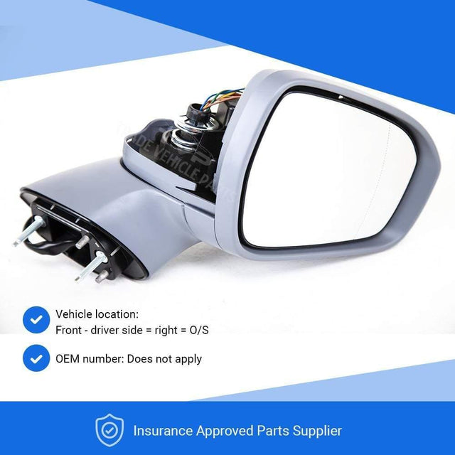 Fits Ford Mondeo 2015-2019 Door Wing Mirror E/H With Indicator Primed Driver Side - image 3