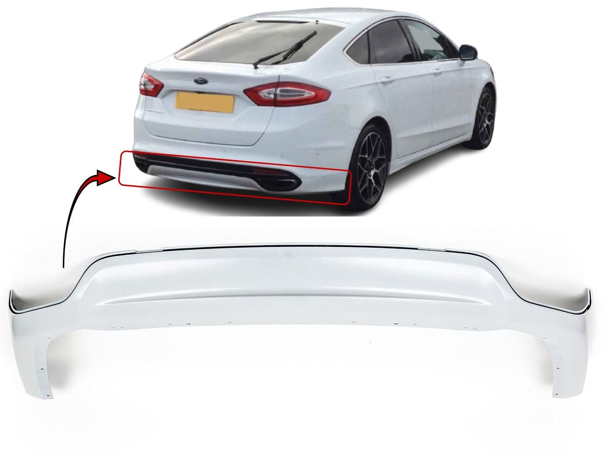 Ford Mondeo 2015- Rear Bumper Lower Section Primed For Twin Exhaust Models