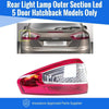 Fits Ford Mondeo Hatchback 2010-2014 Rear Light Lamp Outer Section Led Passenger Side thumbnail