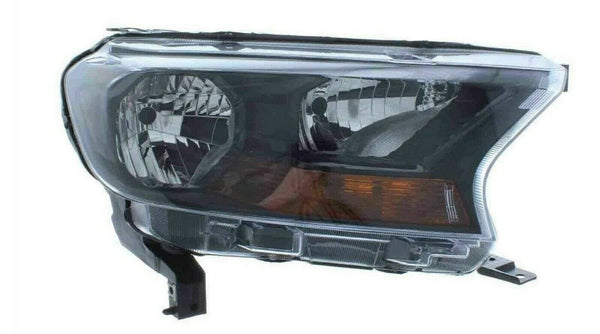 Fits Ford Ranger 2016-2019 Headlight Headlamp Electrical Manual Black Type Driver Side