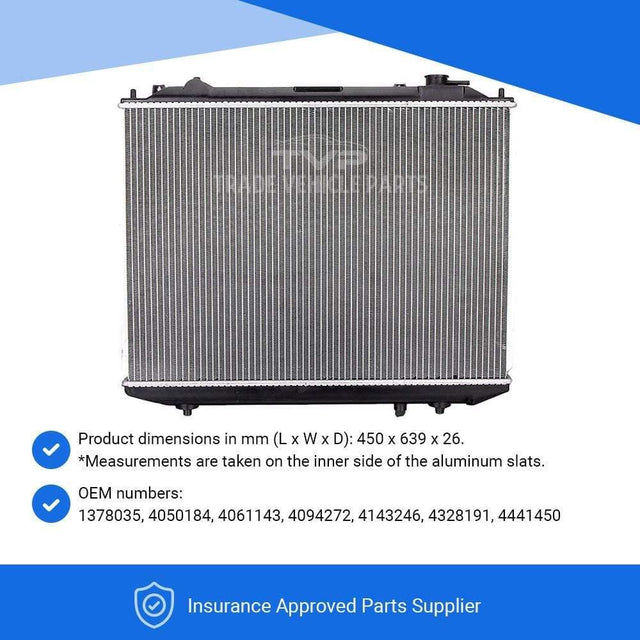 Fits Ford Ranger Er Eq 1998-2006 Radiator (2.5 D, 2.5 Td, 2.9 D) (Manual) (With/Without Ac) - image 5