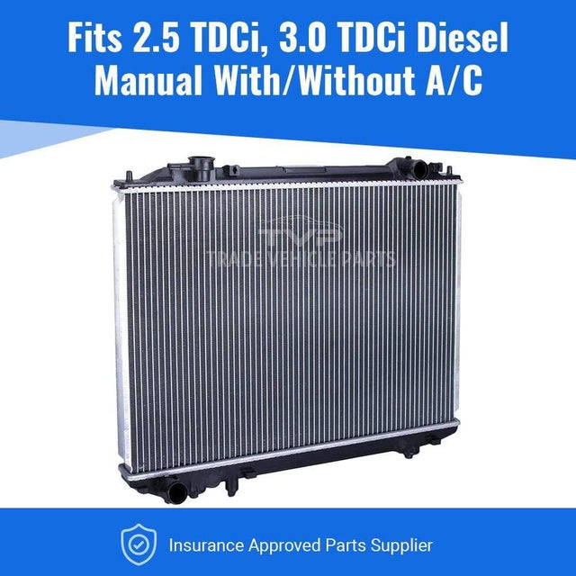 Fits Ford Ranger Es Et 2007-2012 Radiator (2.5 Tdci, 3.0 Tdci)(Manual)( With/Without Ac) - image 2