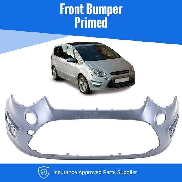 Fits Ford S-Max 2010-2015 Front Bumper Primed - image 2