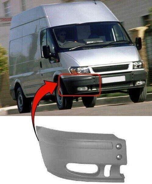 Ford Transit 2000-2006 Front Bumper Corner End With Fog Hole Driver Side